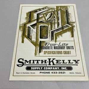 True-Lite Concrete Masonry Units Advertisement Smith Kelly Supply Co, Mobile, AL - Picture 1 of 5
