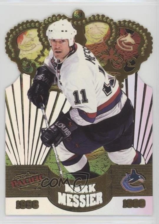 1998-99 Pacific Gold Crown Die-Cuts Mark Messier #34 HOF - Image 1 of 2