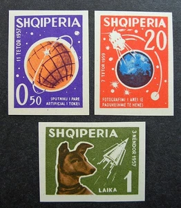 Albania 1962 Scott #621, 622 & 624 MNH OG - Scott 2010 Catalogue Imperf $53.85! - Picture 1 of 2