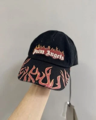 Nuevo Muy Loco Palm Angels Gorra de Fuego Llamas Sombrero Ropa de Calle y2k - Imagen 1 de 4