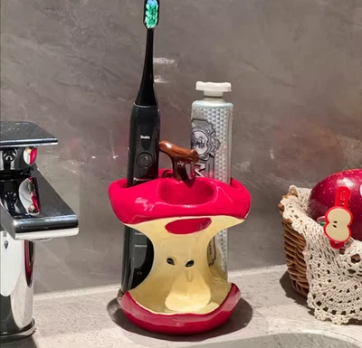 Cute Apple Core Electric Toothbrush Holder - Image 1 of 4