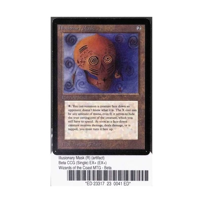 WOTC MtG Beta Illusionary Mask (R) EX+ - Image 1 of 2