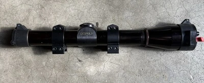 Vintage Leupold M8-3x Rifle Scope With Mount Rings Lens Covers Duplex Reticle - Image 1 of 4