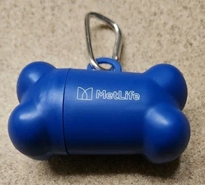 NEW METLIFE Pet Waste Bag Bone Shape Dog Poop Dispenser Carrier Holder Up Clean - Picture 1 of 3