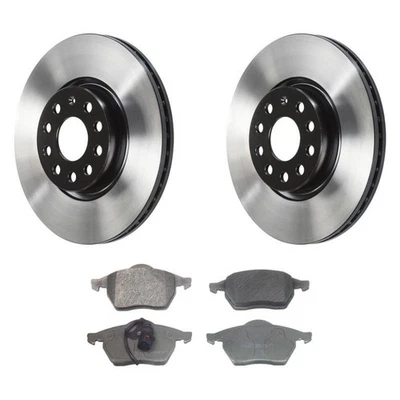For Volkswagen Golf City 07-10 ThermoQuiet Front Brake Kit w Semi-Metallic Pads Foto 1 de 4