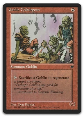 Goblin Chirurgeon (Frazier) (LP) Fallen Empires FEM Magic MTG - Image 1 of 2