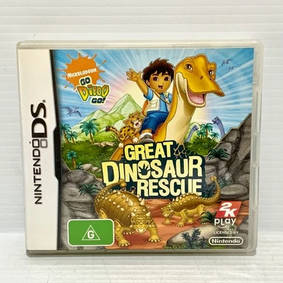 Go Diego Go: Great Dinosaur Rescue + Manual - Nintendo DS - Tested & Working - Image 1 of 4