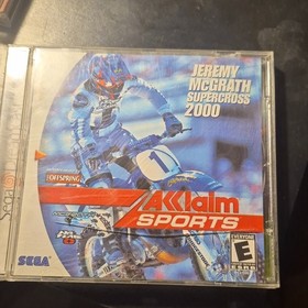 Acclaim Sports Jeremy McGrath Supercross 2000 Sega Dreamcast Racing Manual Case