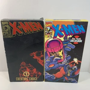X-Men Creator's Choice 1 + The Final Decision Animated VHS Lot of 2 Tested - Imagen 1 de 8