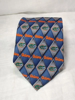 UF Universidad de Florida Corbata "Gators" Fútbol Seda por Eagle Ropa de Cuello Universidad Foto 1 de 4