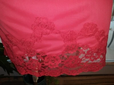 De Colección Sedoso Boda Brillante Deslizamiento Medio Deslizamiento Encaje Pin Up Grifo Chantilly Encaje Slip Foto 1 de 4