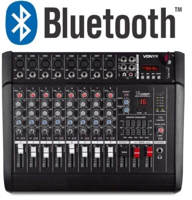 😍 MIXER AUDIO AMPLIFICATO 1000W 8 canali CON EFFETTI FX DSP+ USB dj pianobar - Immagine 1 di 4