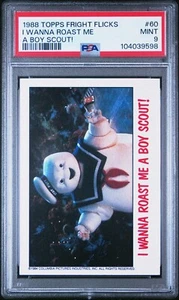 1988 TOPPS FRIGHT FLICKS 60 STAY PUFT MARSHMALLOW MAN GHOSTBUSTERS PSA 9 POP 2 - Picture 1 of 2