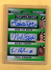 2025 Leaf Pop Century NOLIN - EGGERT - BINGHAM FROM BAYWATCH Autogrammkarte - Bild 1 von 2