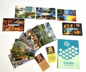 Walt Disney EPCOT Center 14 postcards, 2 parking tickets, 1 Coral Reef, ** 1988  - Picture 1 of 16