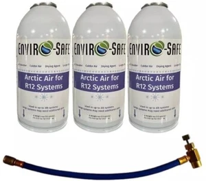 Arctic Air for R12 w/Charging Hose (3 Can Kit) - Picture 1 of 4