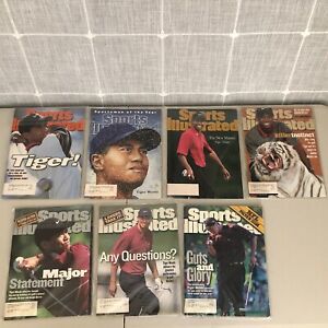 Sports Illustrated Tiger Woods Magazine Lot of 7 1st Cover Masters Golf History
