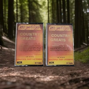 Gold Music Country Greats I & II Cassettes American Orchestra Symphony 1982 - Picture 1 of 7