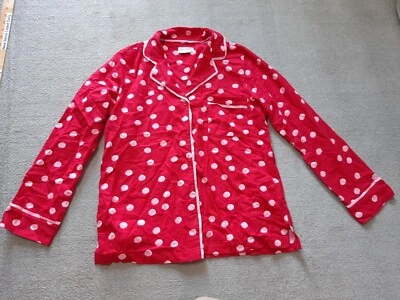 Kate Spade 睡衣上衣女式小号红色长袖 — 第 1/4 张图片