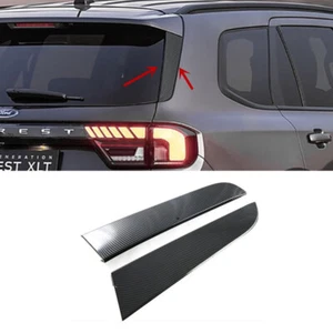 Carbon Fiber Rear Window Spoiler Wing Cover Trim For Ford Everest 2023 2024 2025 - Picture 1 of 6