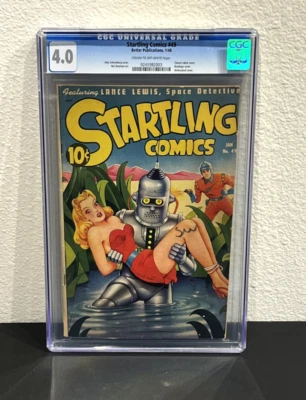 Startling Comics #49 CGC 4.0 1948 Alex Schomburg Bender Robot Bondage Sherman - Image 1 of 3