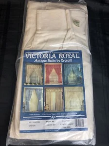 Victoria Royal Vorhänge Vorhang plissiert gefüttert ein Paar 48""B x 84""L Auster USA - Bild 1 von 6