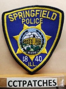 SPRINGFIELD, ILLINOIS POLICE WITH ILL & 1840 SHOULDER PATCH IL - Bild 1 von 2