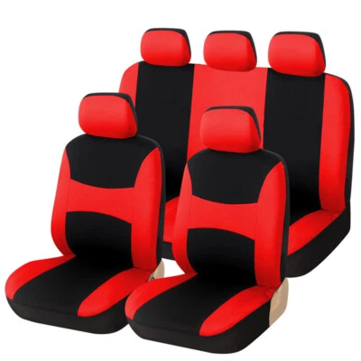 5-Seats Seat Covers Protector Car Truck Front Rear Full Set Interior Accessories - Image 1 of 4