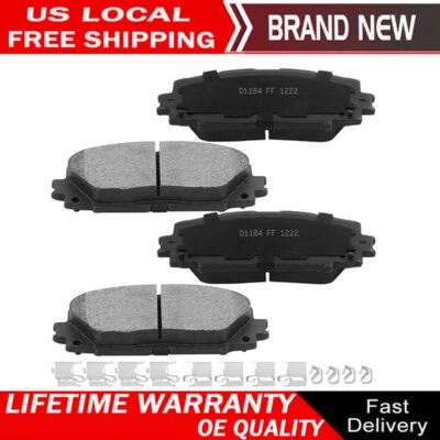 Pastillas de freno de disco delanteras de cerámica para Lexus CT200H Toyota Prius Prime Yaris iQ Foto 1 de 4