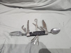 Vintage HOBO-CAMP 11-Function Knife/ Vintage from the 1970s - Picture 1 of 8