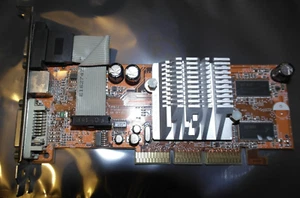 ABIT ATI Radeon 9200 SE 128 MB Graphics video Card RCA DVI VGA TV Out s-video - Picture 1 of 4