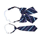 2pcs Fliege Krawatte Streifenmuster Party Kostüm JK Uniform Girl Boy