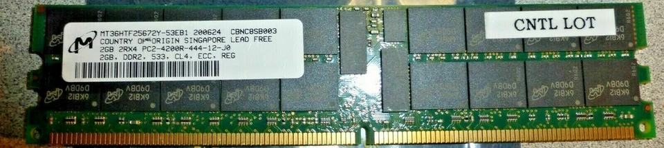 Lot of 28  Micron MT36HTF25672Y-53EB1 2GB PC2-5300 DDR2 Memory - Image 1 of 1