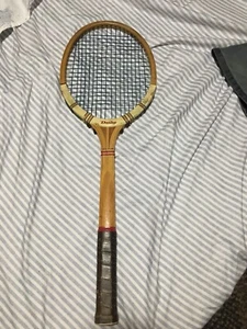 VIntage Dunlop Maxply Fort Wooden Tennis Racket Court England Frame Med Racquet - Picture 1 of 12