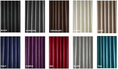 MADISON PLAIN SQUARES PATTERN CURTAINS FULLY LINED PENCIL PLEAT FREE TIE BACKS  - Image 1 of 2