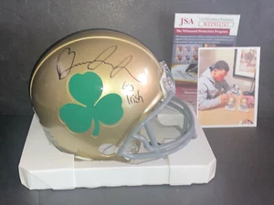 Brandon Joseph Notre Dame Signed Shamrock Mini Helmet JSA COA Go Irish - - Picture 1 of 1
