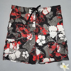Ocean Pacific Shorts Mens Large 36-38 Board Suef Swim Trunks Hawaiian Beach - Picture 1 of 19
