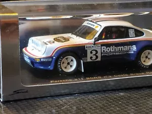 Spark S1921 PORSCHE 911 Scrs Toivonen Rally COSTA BRAVA 1984 Rothmans -1:43 RARE - Foto 1 di 18