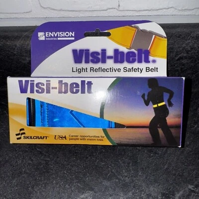 Envision Visi 皮带反光安全带蓝色跑步自行车步行带 31-55 — 第 1/4 张图片