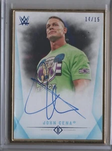 2019 Topps Transcendent WWE John Cena BLUE AUTO AUTOGRAPH 14/25 CAN YOU SEE HIM? - Picture 1 of 2