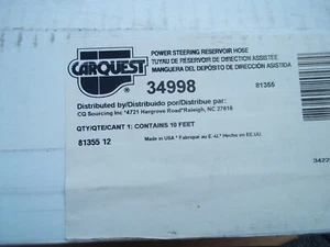 CARQUEST 34998 SAME AS Edelmann 81355 - Power Steering Return Hose - Picture 1 of 2