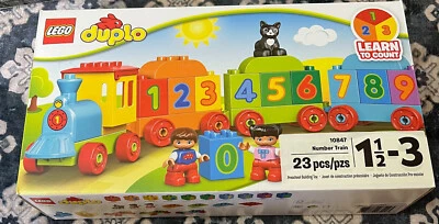 LEGO DUPLO Number Train 10847 NIB Preschool Building Toy 23 pcs ages 1.5-3 - Image 1 of 4