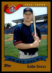 2002 Topps Baseball Card Gabe Gross C Toronto Blue Jays #329