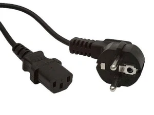 Kaltgerätekabel Netzkabel 230V 1,5m Stromkabel Kaltgerätebuchse PC Anschluß - Picture 1 of 1