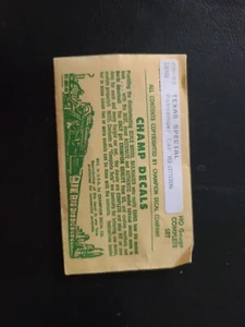 Champ Decals HO Scale PH-93 Texas Special Passenger Car Lettering Set New - Picture 1 of 2