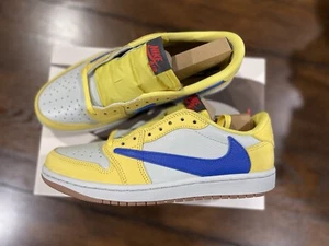 Size 8.5 - Travis Scott x Air Jordan 1 Retro OG SP Low Canary W - Picture 1 of 6