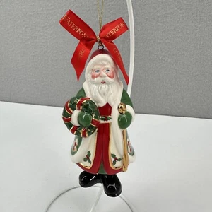 Waterford Holiday Heirlooms Jolly Santa Bell Christmas Ornament Single Porcelain - Picture 1 of 14
