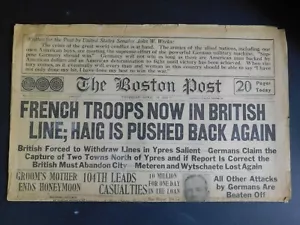 Zeitung aus der Ära Erster Weltkrieg - The Boston Post - 18. April 1918 - 4 Seiten - Bild 1 von 4