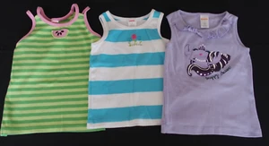 Gymboree 5 Girls Tank Top LOT summer spring fall PLAY CAMP summer - Picture 1 of 5