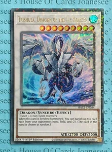 Trishula, Dragon of the Ice Barrier HAC1-EN054 Duel Terminal Ultra Yu-Gi-Oh Card - Picture 1 of 3